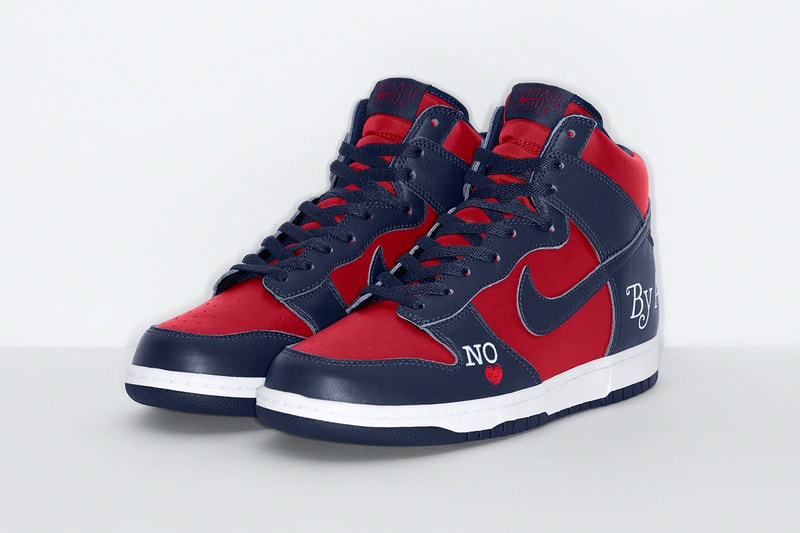 シュプリームxナイキSBによるコラボダンクハイがついに発売 supreme nike sb dunk high by any means release date