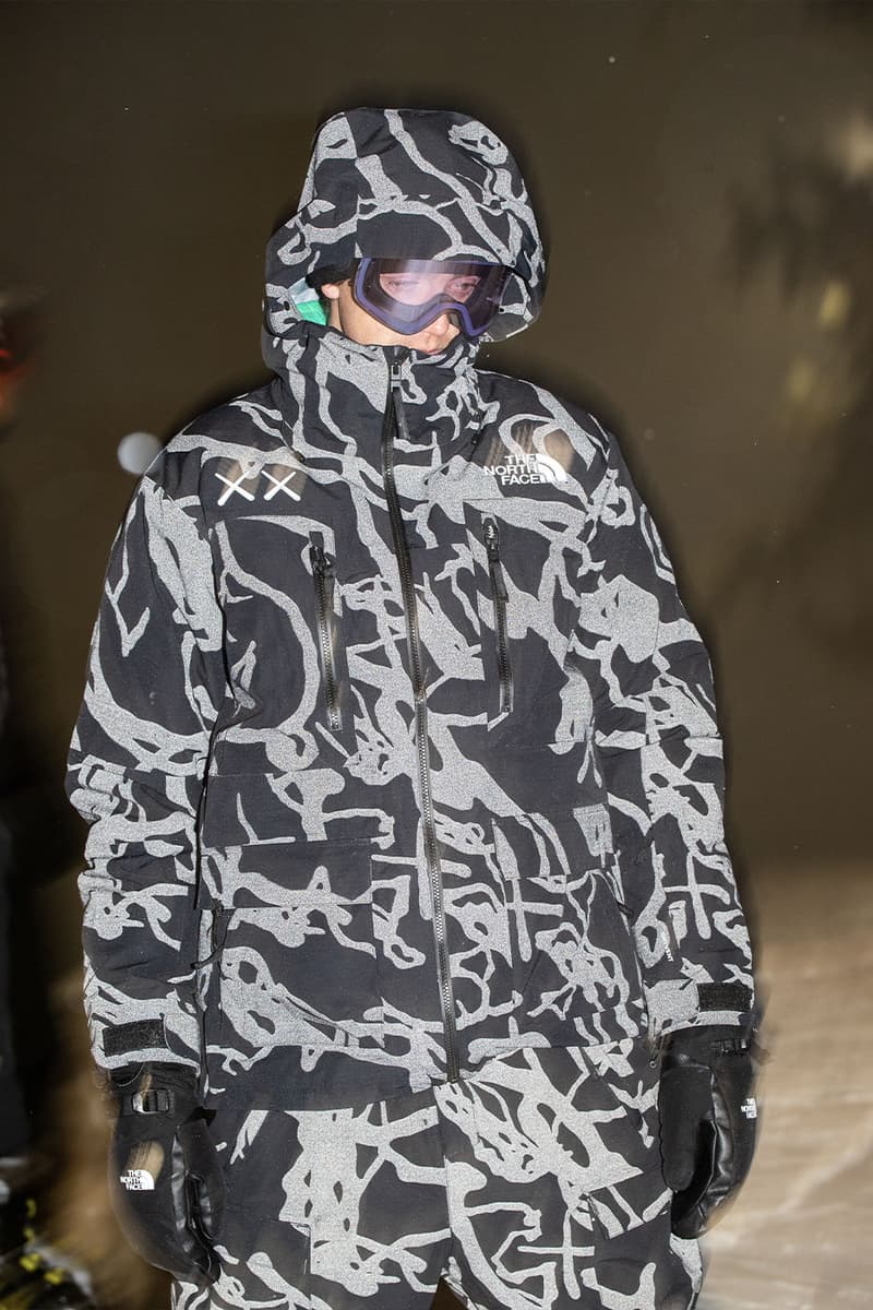 ザ・ノース・フェイス x カウズによるコラボコレクションから新たなルックが公開 KAWS The North Face XX KAWS Lookbook Marc o malley snow jacket exploration nuptse balaclava action shots price february 17 date release info