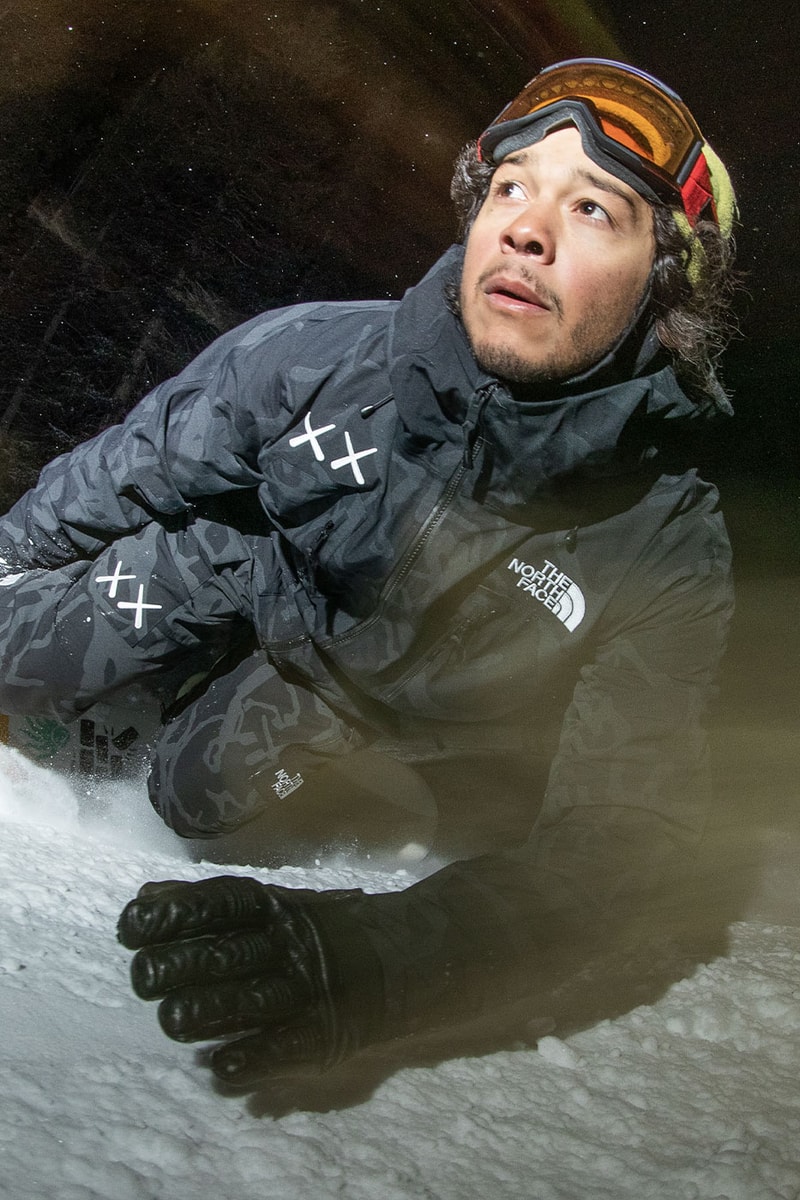 ザ・ノース・フェイス x カウズによるコラボコレクションから新たなルックが公開 KAWS The North Face XX KAWS Lookbook Marc o malley snow jacket exploration nuptse balaclava action shots price february 17 date release info