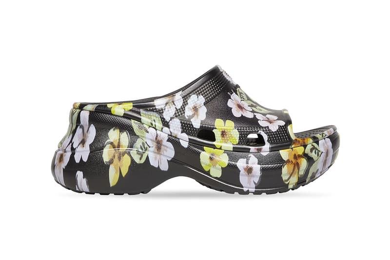 バレンシアガxクロックスから曲線的なフォルムのヒールを備えた新作サンダルが登場 Balenciaga Crocs Pool Slide Release Information Mens Womens Shoe Footwear Y2K 2000s Demna Gvasalia Collaboration