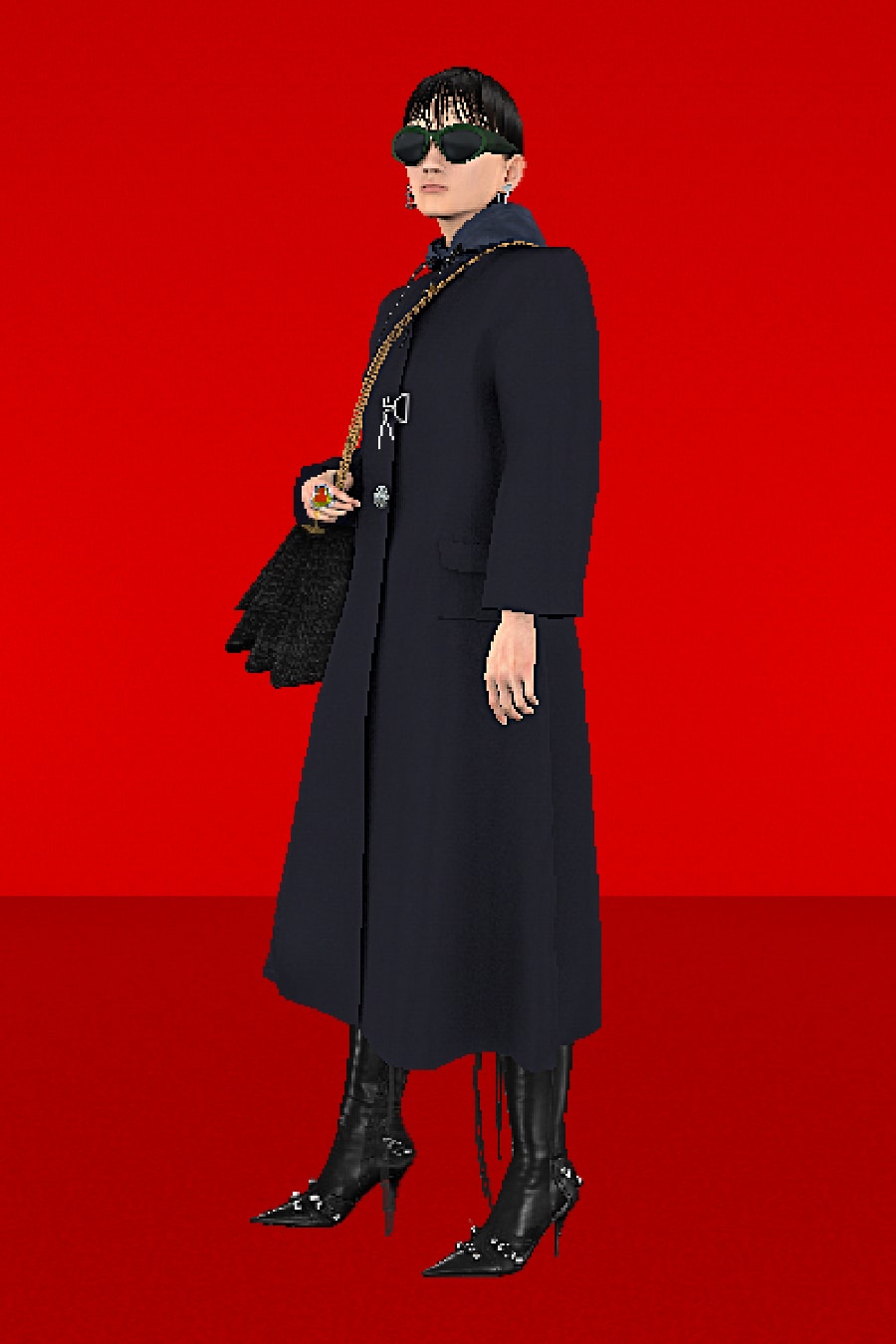 バレンシアガが2022年夏のキャンペーンビジュアルを発表 Balenciaga Spring/Summer 2022 SS22 Collection Runway Red Carpet Campaign CGI Claudia Mate 3D Avatars XX Triplet Cagole Hourglass Demna Gvasalia