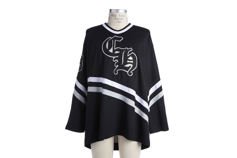 クロムハーツから2022年春の新作 ホッケージャージが登場 Chrome Hearts Hockey Jersey leather mesh racing stripes red black sterling silver matty boy ppo chomper 33 release info price date