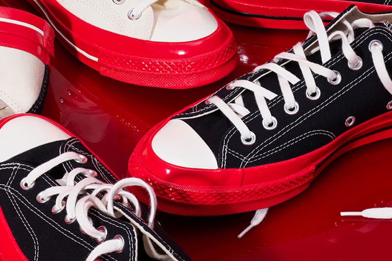 プレイ コムデギャルソン x コンバースから新たなコラボ チャック 70が登場 COMME des GARÇONS PLAY Converse Chuck 70 Red Midsole Release Info Date Buy Price Lo Hi