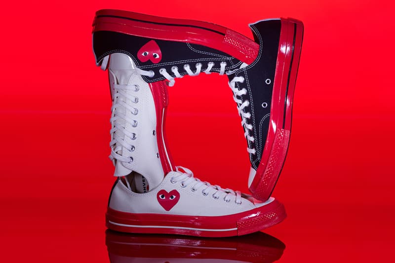 プレイ コムデギャルソン x コンバースから新たなコラボ チャック 70が登場 COMME des GARÇONS PLAY Converse Chuck 70 Red Midsole Release Info Date Buy Price Lo Hi