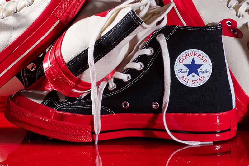 プレイ コムデギャルソン x コンバースから新たなコラボ チャック 70が登場 COMME des GARÇONS PLAY Converse Chuck 70 Red Midsole Release Info Date Buy Price Lo Hi