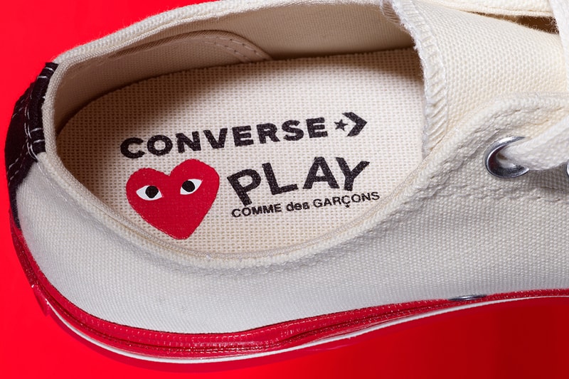 プレイ コムデギャルソン x コンバースから新たなコラボ チャック 70が登場 COMME des GARÇONS PLAY Converse Chuck 70 Red Midsole Release Info Date Buy Price Lo Hi