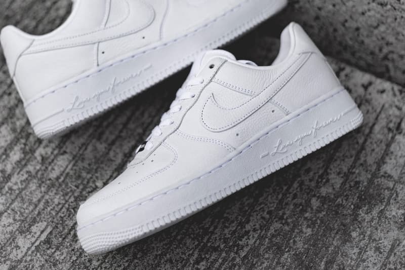 ドレイクが手掛ける ノクタ x ナイキエアフォース 1 のディテールをチェック Drake NOCTA Nike Air Force 1 Certified Lover Boy Detailed Look DA3825-100 Release Info Date Buy Price 