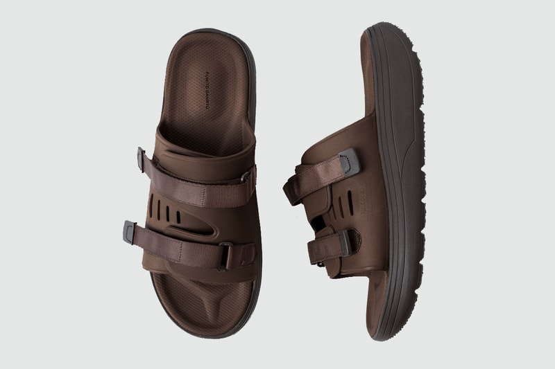 フミト ガンリュウxスイコック からブラウンカラーのラバーソールが登場　FUMITO GANRYU x SUICOKE new collab item release