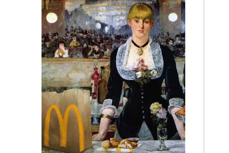 米マクドナルドが印象派の名画をモチーフにした新キャンペーンを発表 McDonald's Meant to be Classic Ad Campaign impressionist painters van gogh renoir manet modern art fast food mcnuggets large coke images advertisement 