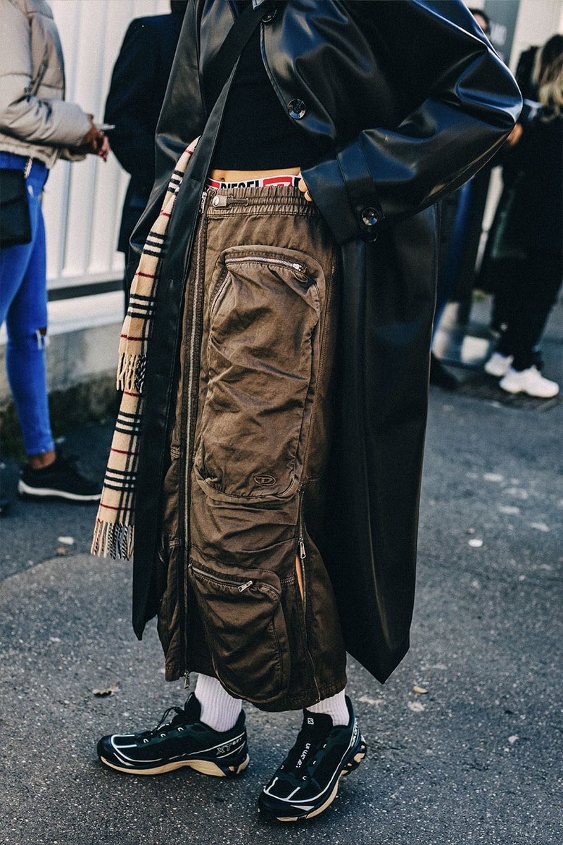 ストリートスタイル：22年秋冬ミラノファッションウィーク Milan Fashion Week FW22 Street Style Looks Is All About Smart Suiting and Head-to-Toe Tonals gucci prada fendi 