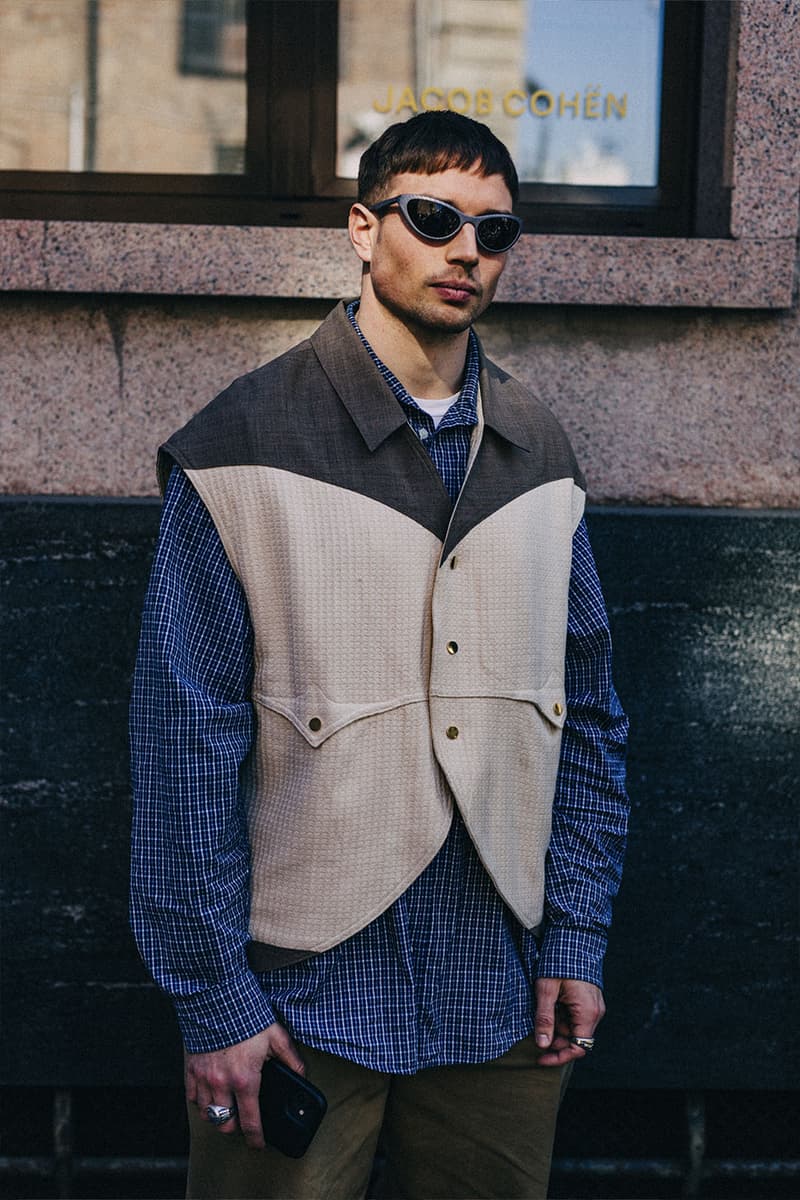 ストリートスタイル：22年秋冬ミラノファッションウィーク Milan Fashion Week FW22 Street Style Looks Is All About Smart Suiting and Head-to-Toe Tonals gucci prada fendi 