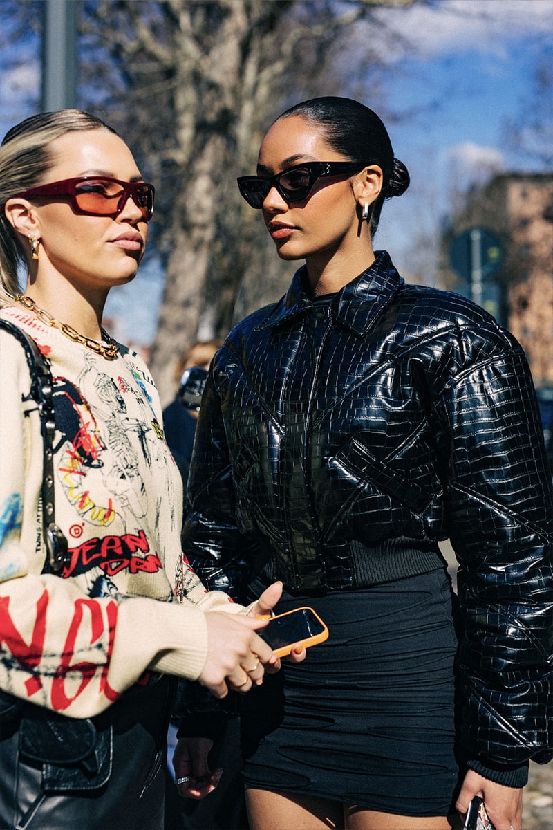 ストリートスタイル：22年秋冬ミラノファッションウィーク Milan Fashion Week FW22 Street Style Looks Is All About Smart Suiting and Head-to-Toe Tonals gucci prada fendi 