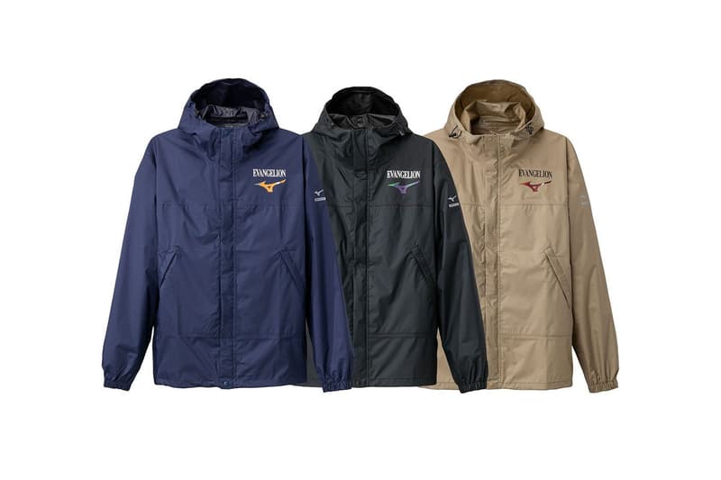 『エヴァンゲリオン』x ミズノによるコラボコレクションの全貌が公開 Mizuno Evangelion apparel collaboration collection unit 00 unit 01 unit 02  pre-order windbreaker jackets caps hats twoels face masks release info 
