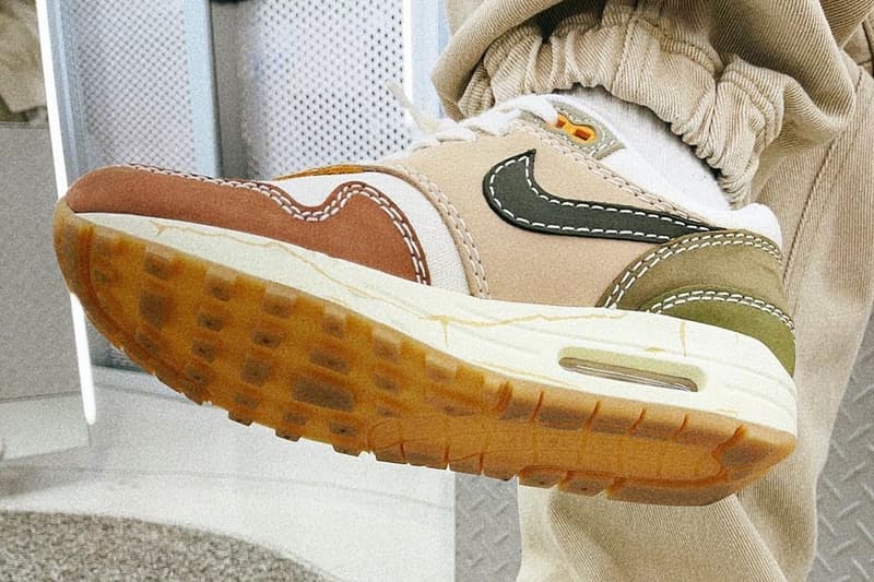ナイキから日本特有の美意識 “侘び寂び”を表現したエアマックス1が登場 Nike Air Max 1 Wabi Sabi dq8656 133 35 anniversary japanese earthy tones contrast stitch XXXV 3.26 air max day cracked sole release date info