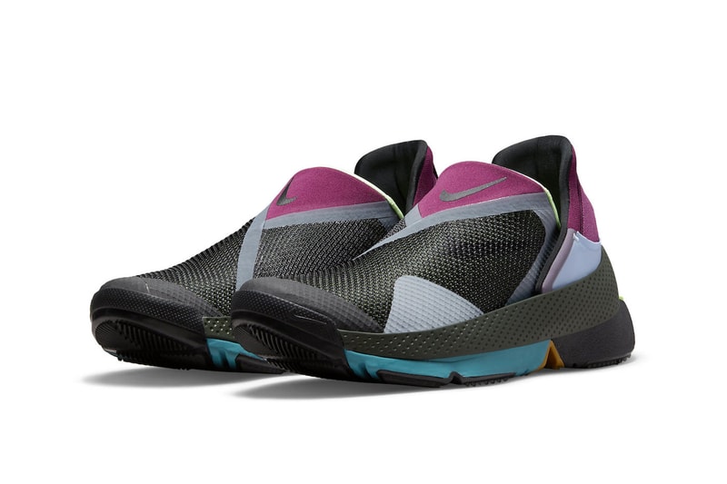 ナイキ初のハンズフリーシューズ GO Flyease からマルチカラーの新色が登場 Nike Go Flyease black lime glow CW5883-004 120 usd 2022 release date info price bistable hinge midsole tensioner hands free 
