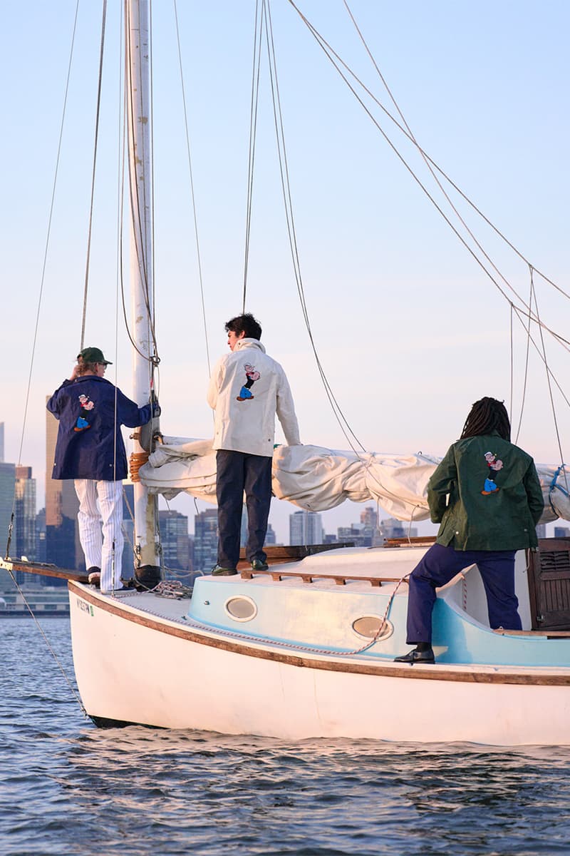 ノアがアメリカを代表するアイコン Popeye とのコラボコレクションをリリース noah new york barbour bedale wax jacket popeye collection release details information
