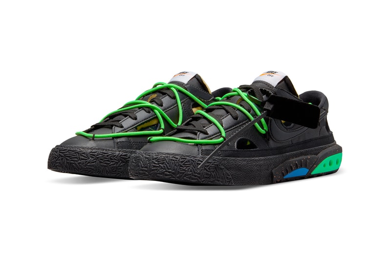 オフホワイト x ナイキブレーザーローの発売情報が解禁 off white nike blazer low black white DH7863-001 DH7863 100 release date info store list buying guide photos price 