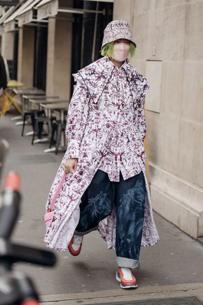 ストリートスタイル:22年秋冬パリファッションウィーク ウィメンズ Paris Fashion Week Street Style Fall/Winter 2022 FW22 looks miu miu dior louis vuitton balenciaga
