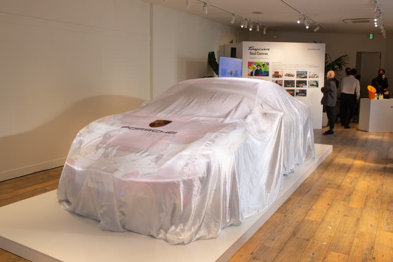 シュンスドウが日本人で初めてポルシェのアートカーを制作 porsche shun sudo taycan art car event info