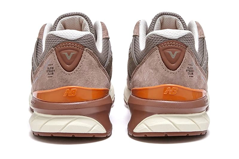 スロー ステディ クラブ x ニューバランスによるコラボ 990v5 が発売 slow steady club new balance 990v5 brown orange hue release date info store list buying guide photos price korea 