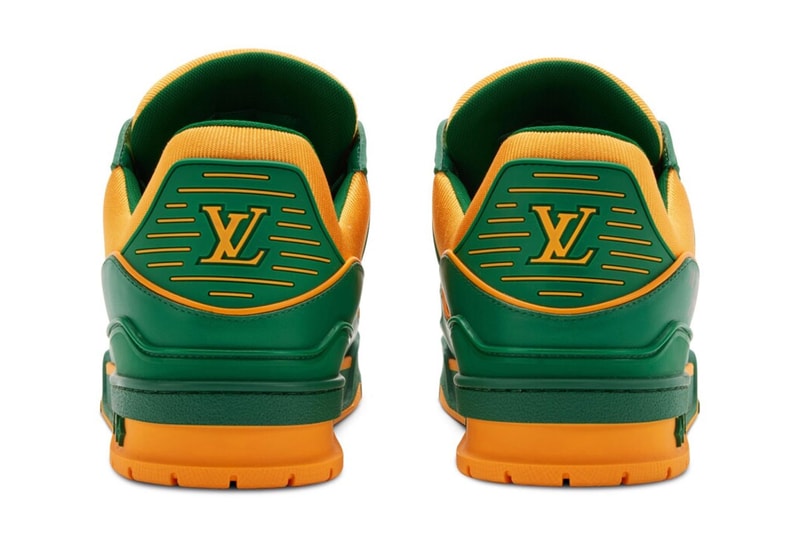 ヴァージル・アブローの直筆サイン入りLV トレーナーがオークションに出品中 Sotheby's Auctions a Pair of Virgil Abloh Signed and Designed Louis Vuitton "LV Trainer" size 10.5 luxury footwear sneakers french conglomerate