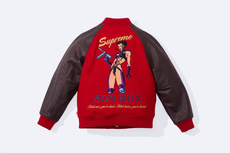 シュプリームがカルト SF アニメ『イーオン・フラックス』とのコラボコレクションを発表 Supreme x Aeon Flux collab capsule collection 2022 spring summer release info Peter Chung MTV