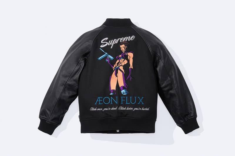 シュプリームがカルト SF アニメ『イーオン・フラックス』とのコラボコレクションを発表 Supreme x Aeon Flux collab capsule collection 2022 spring summer release info Peter Chung MTV