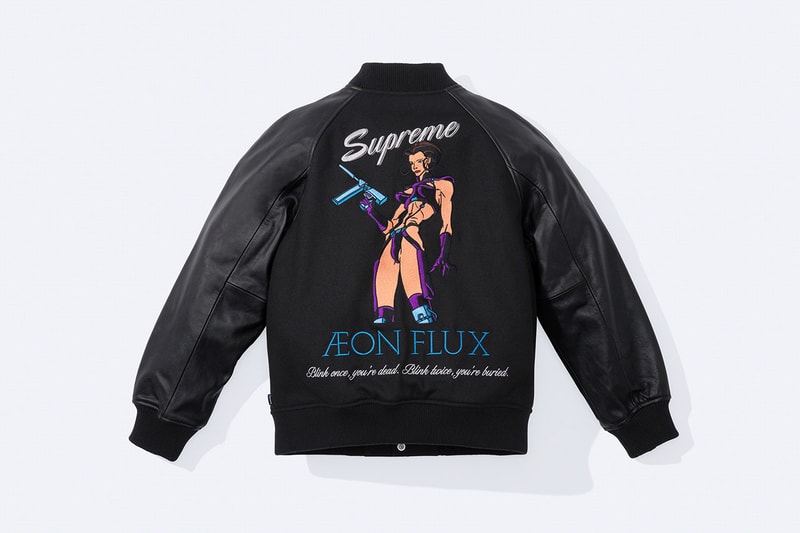 シュプリームがカルト SF アニメ『イーオン・フラックス』とのコラボコレクションを発表 Supreme x Aeon Flux collab capsule collection 2022 spring summer release info Peter Chung MTV