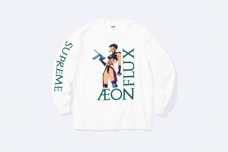 シュプリームがカルト SF アニメ『イーオン・フラックス』とのコラボコレクションを発表 Supreme x Aeon Flux collab capsule collection 2022 spring summer release info Peter Chung MTV