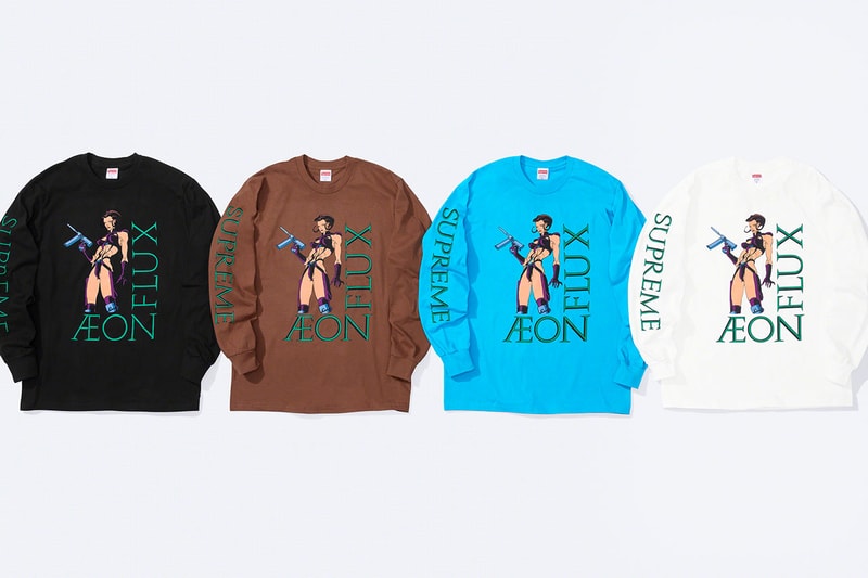 シュプリームがカルト SF アニメ『イーオン・フラックス』とのコラボコレクションを発表 Supreme x Aeon Flux collab capsule collection 2022 spring summer release info Peter Chung MTV