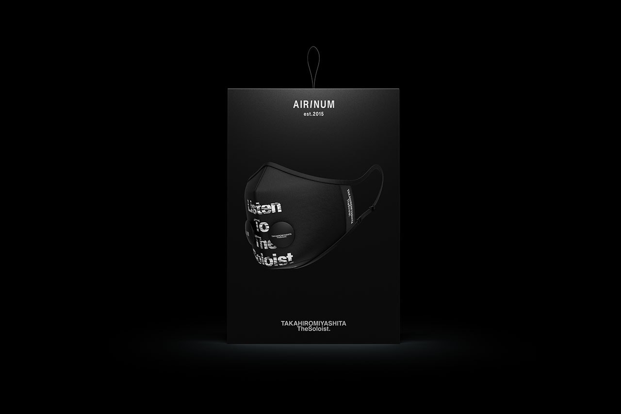 タカヒロミヤシタザソロイストxエリナムからコラボマスクがリリース TAKAHIROMIYASHITATheSoloist. x AIRINUM collab mask new release info