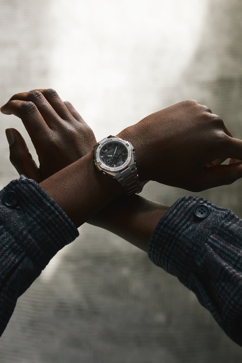 ジーショックの人気シリーズ ジースチールにミニマルで洗練された GST-B500が登場 G-SHOCK G-STEEL GST-B500 Carbon Core Model GST-B500D-1A GST-B500D-1A1 GST-B500D-1A1 GST-B500GD-9A Tonal Dial Layouts Green Black Gold Silver Neobrite Lume Technology Thinnest Thin Slim GST-B400 Upgrade LCD Hour Markers Glow-in-the-dark Tough Solar Bluetooth Smartphone Link 143 Grams Customizable Watch Settings World Time Access 300 Cities Phone Finder Android iPhone
