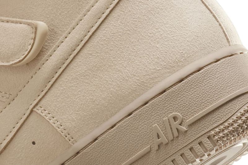 ビリー・アイリッシュがナイキとのコラボエアフォース1を発表 billie eilish nike air force 1 high mushroom DM7926-200 2022 special edition premium suede velcro dubrae release info date news 