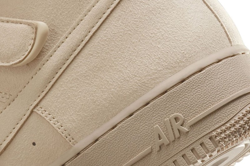 ビリー・アイリッシュがナイキとのコラボエアフォース1を発表 billie eilish nike air force 1 high mushroom DM7926-200 2022 special edition premium suede velcro dubrae release info date news 