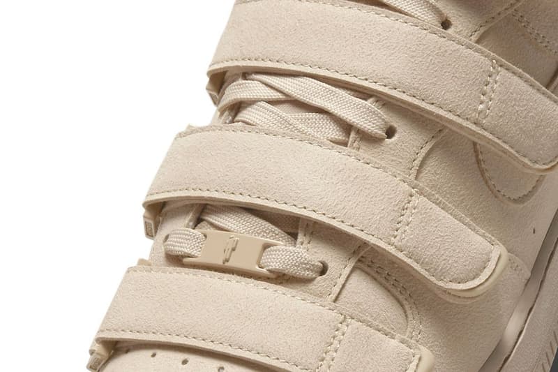 ビリー・アイリッシュがナイキとのコラボエアフォース1を発表 billie eilish nike air force 1 high mushroom DM7926-200 2022 special edition premium suede velcro dubrae release info date news 