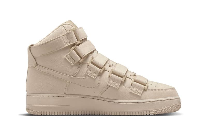 ビリー・アイリッシュがナイキとのコラボエアフォース1を発表 billie eilish nike air force 1 high mushroom DM7926-200 2022 special edition premium suede velcro dubrae release info date news 