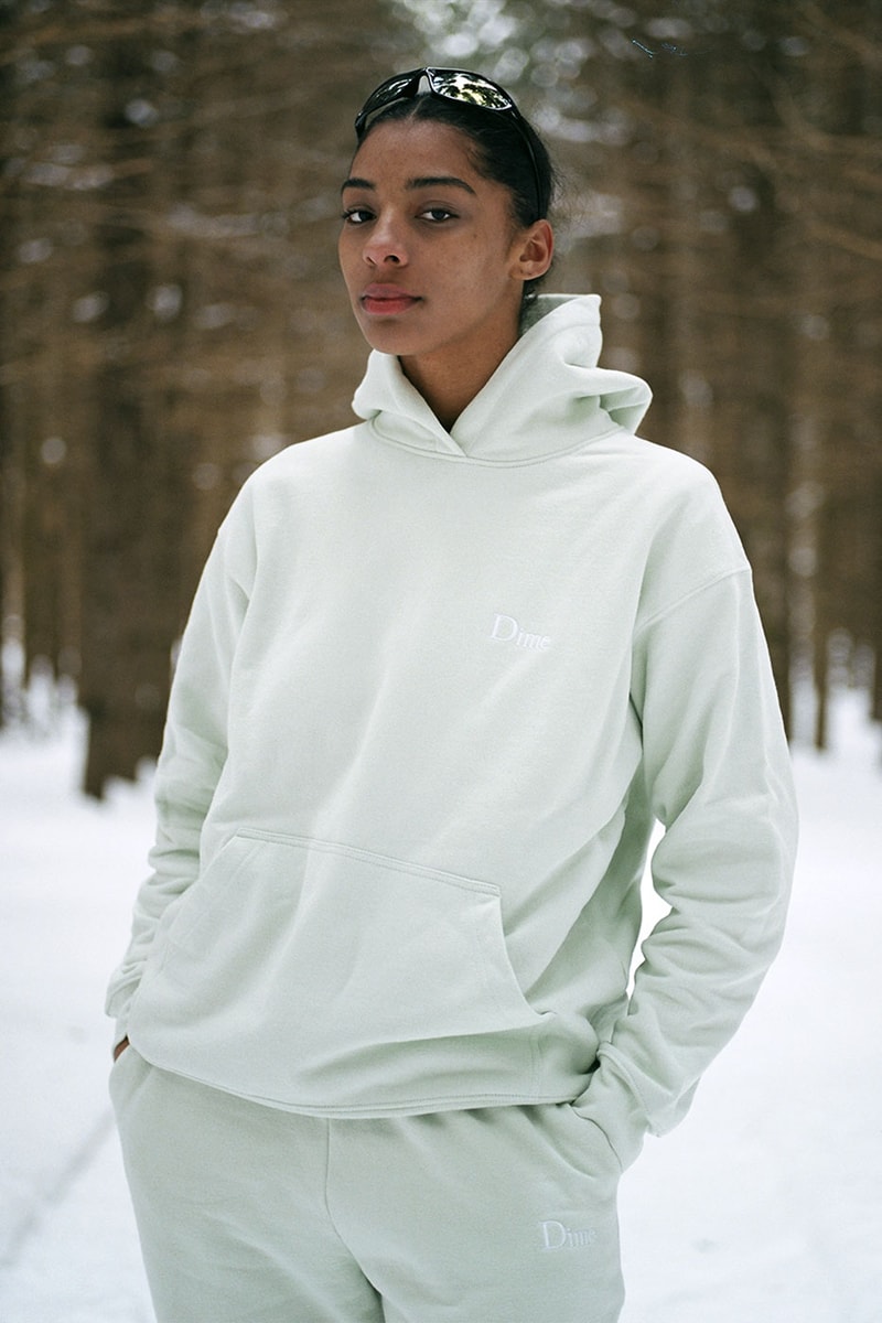 ダイム2022年春夏コレクション Dime MTL Keeps Simple It Wavy for Its SS22 Drop Spring/Summer 2022 Collection Lookbook cozy staples sweaters crewneck sweatpants jackets montreal canada skate culture skateboarding