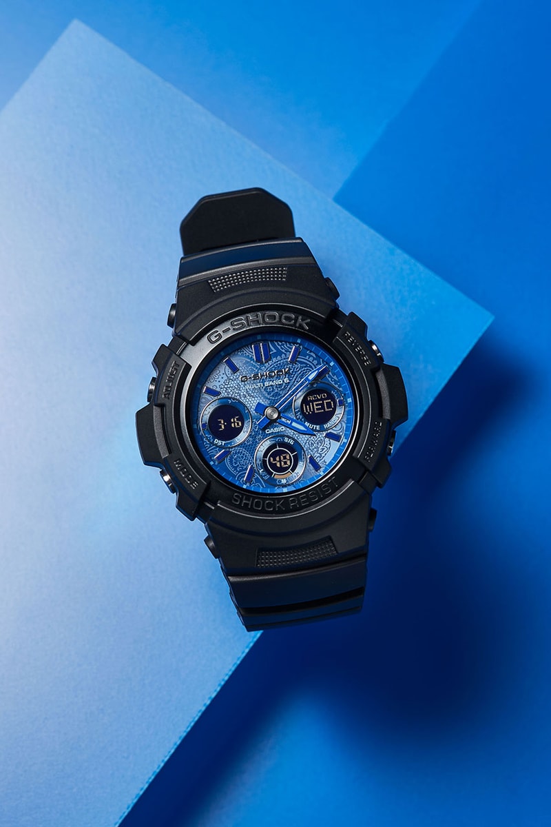 ジーショックからペイズリー柄をあしらった最新モデルが登場　G-SHOCK BLUE PAISLEY collection new release info