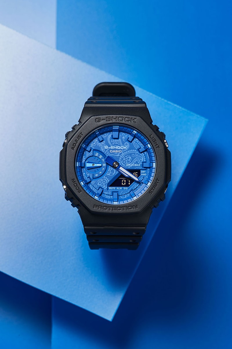 ジーショックからペイズリー柄をあしらった最新モデルが登場　G-SHOCK BLUE PAISLEY collection new release info