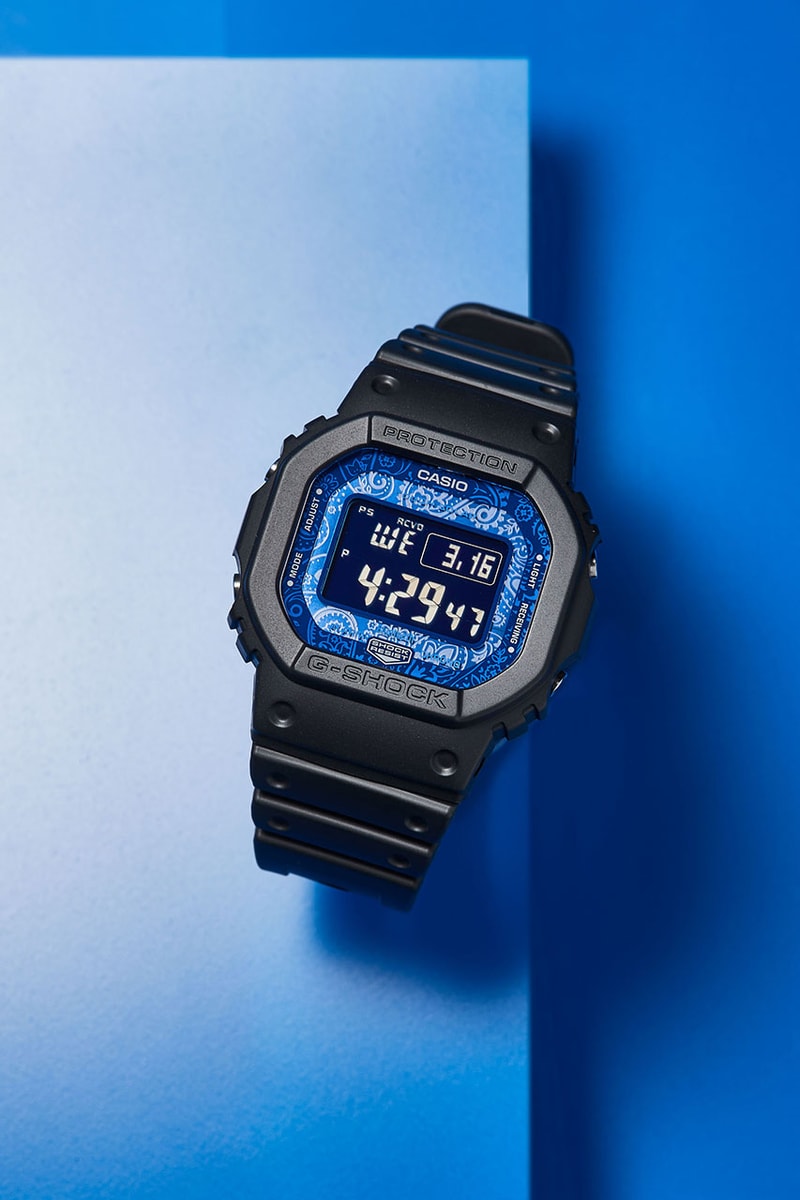 ジーショックからペイズリー柄をあしらった最新モデルが登場　G-SHOCK BLUE PAISLEY collection new release info