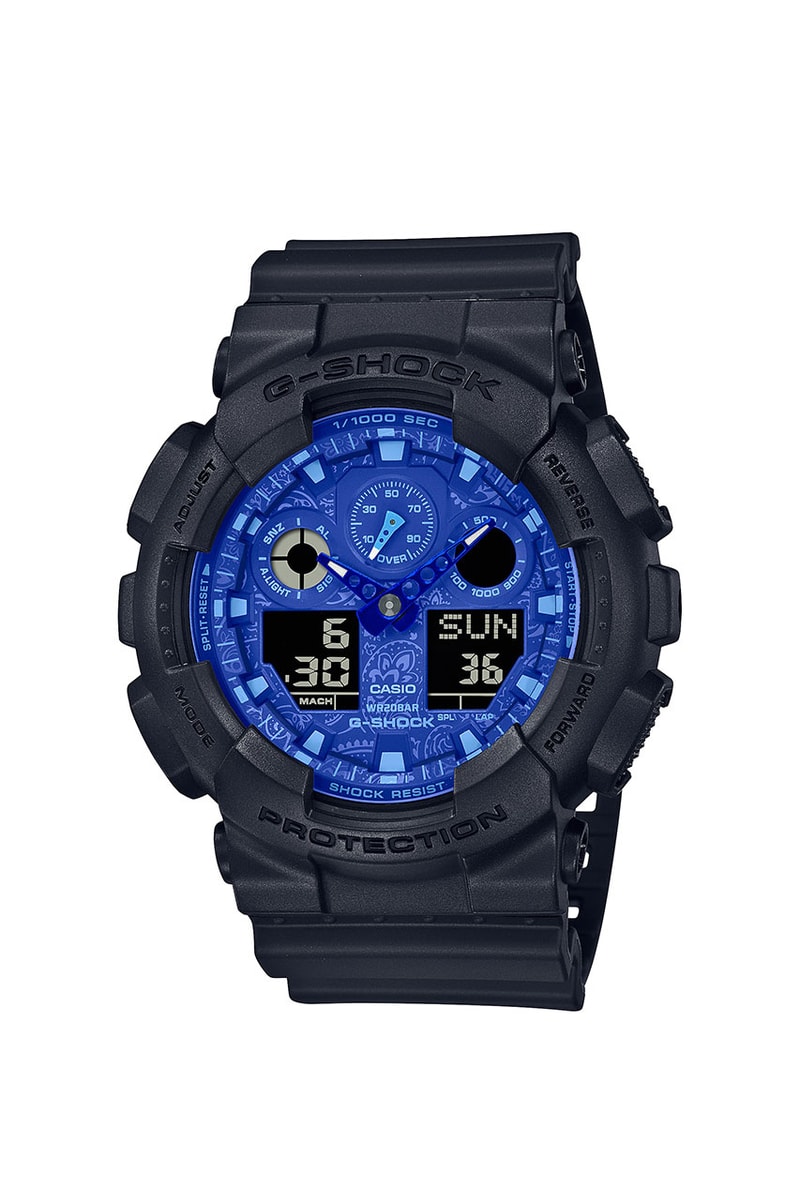 ジーショックからペイズリー柄をあしらった最新モデルが登場　G-SHOCK BLUE PAISLEY collection new release info