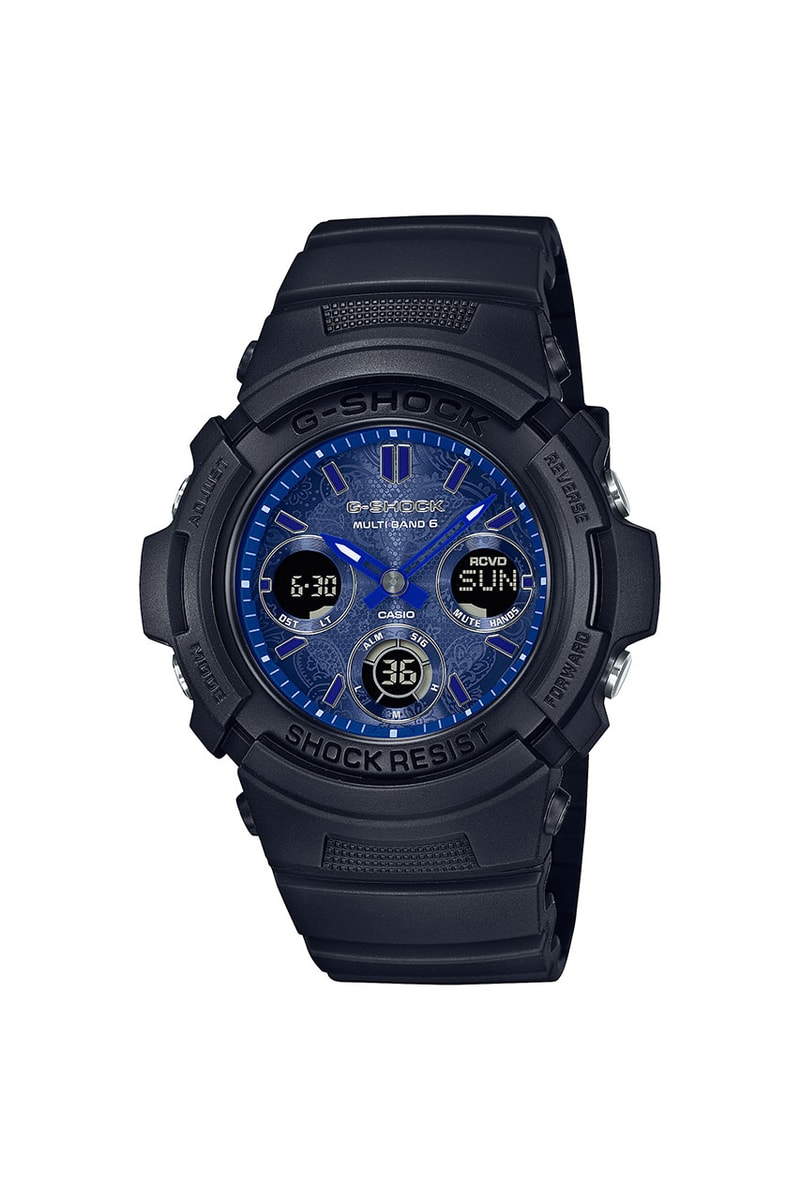 ジーショックからペイズリー柄をあしらった最新モデルが登場　G-SHOCK BLUE PAISLEY collection new release info