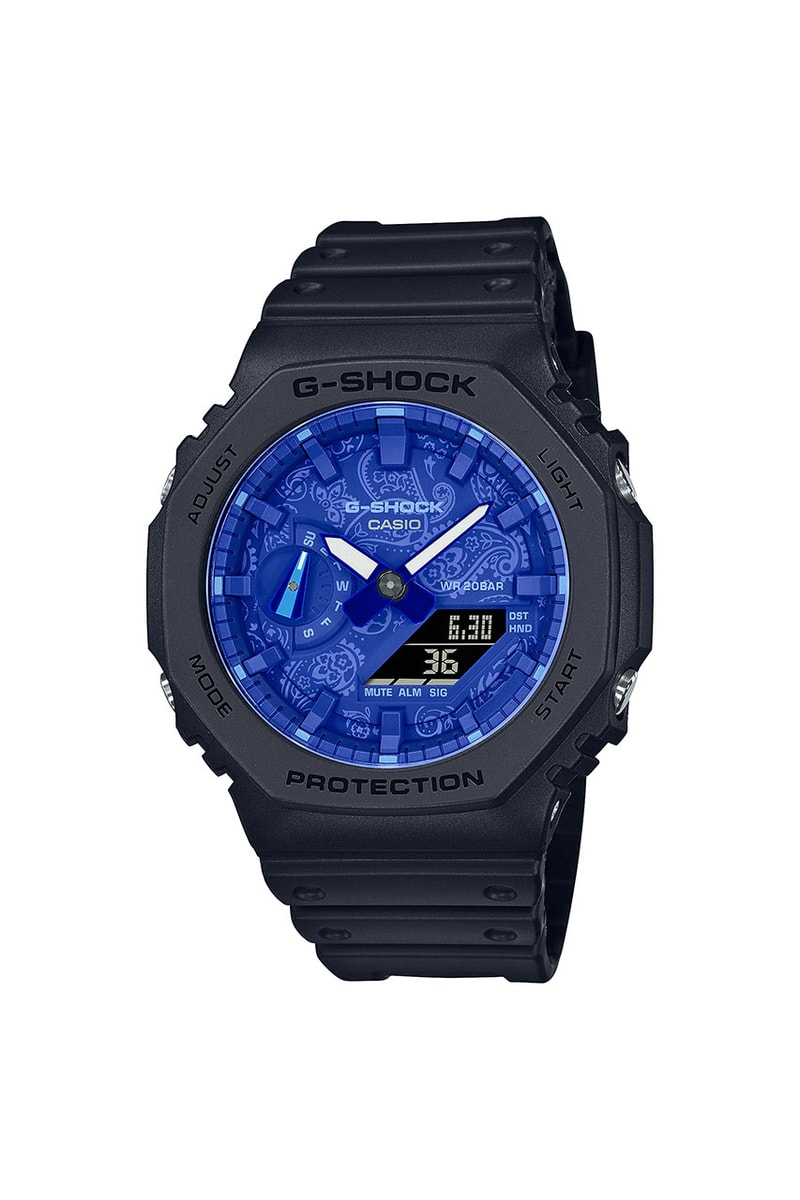 ジーショックからペイズリー柄をあしらった最新モデルが登場　G-SHOCK BLUE PAISLEY collection new release info