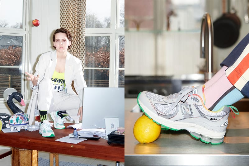 コペンハーゲン発の GANNI と New Balance による初のコラボ 2002R が発売