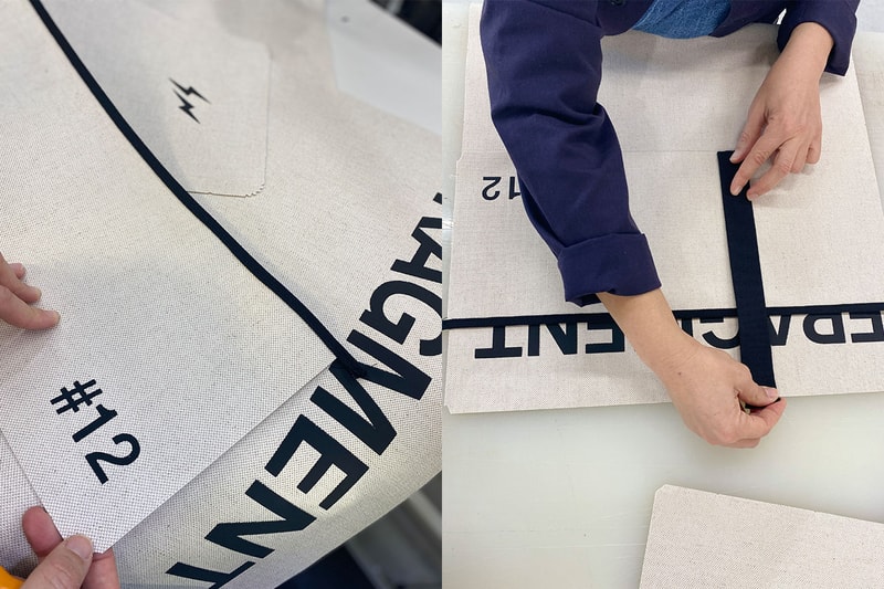 フランス発のリュニフォームから藤原ヒロシ率いる fragment design との最新コラボバッグが登場 Hiroshi Fujiwara fragment design L/UNIFORM collab tote bag No.129 release info