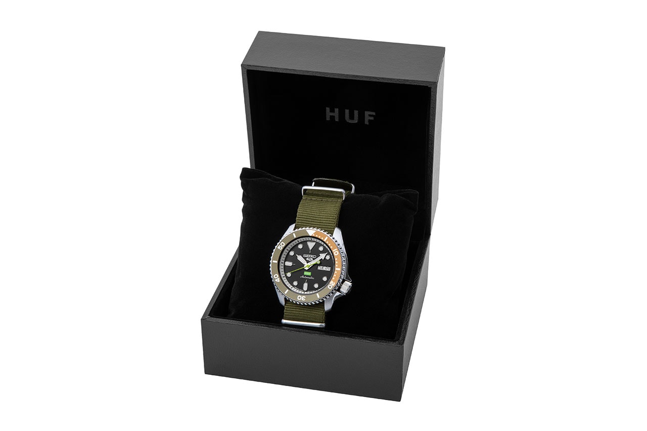 ハフ x セイコー 5スポーツによる初のコラボ限定ウォッチが発売 HUF x Seiko 5 Sports first collab watches release info