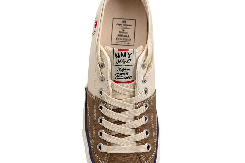 メゾンミハラヤスヒロxナイジェルケーボンのコラボスニーカーが登場　Maison MIHARA YASUHIRO x Nigel Cabourn collab sneaker new release info