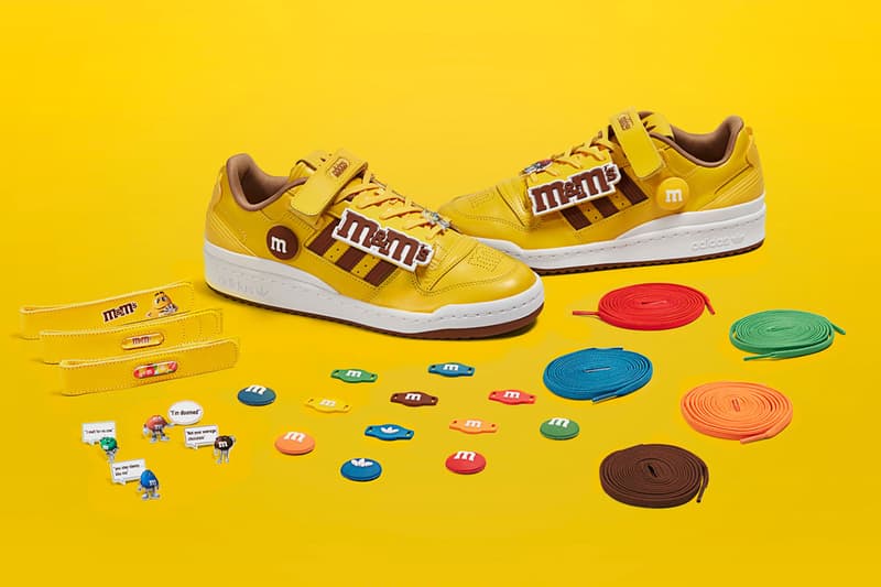 アディダスオリジナルスがM&M®︎のパッケージを表現したコラボ Forum 84を発売 M&M's x adidas Originals Forum Low 84 Collaboration Eqt Yellow / Cloud White / Dark Brown GY1179 Release Information