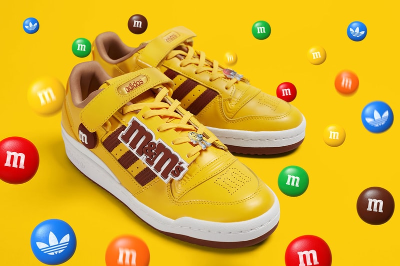 アディダスオリジナルスがM&M®︎のパッケージを表現したコラボ Forum 84を発売 M&M's x adidas Originals Forum Low 84 Collaboration Eqt Yellow / Cloud White / Dark Brown GY1179 Release Information