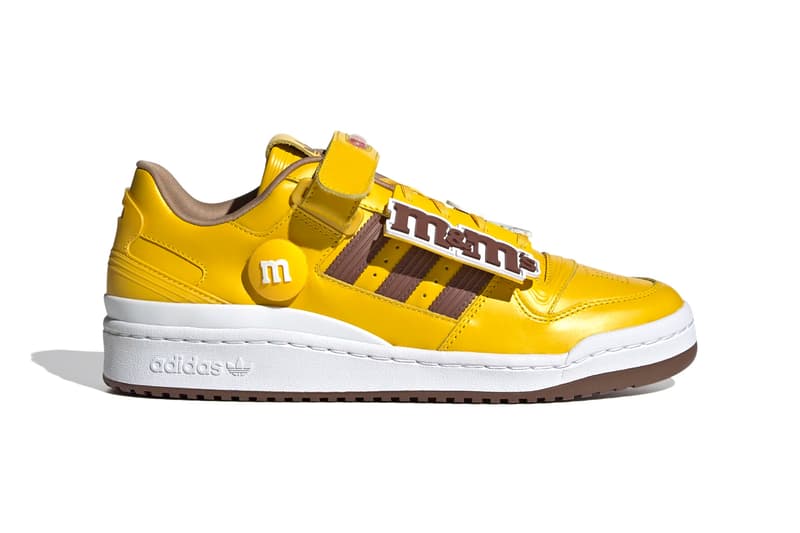 アディダスオリジナルスがM&M®︎のパッケージを表現したコラボ Forum 84を発売 M&M's x adidas Originals Forum Low 84 Collaboration Eqt Yellow / Cloud White / Dark Brown GY1179 Release Information